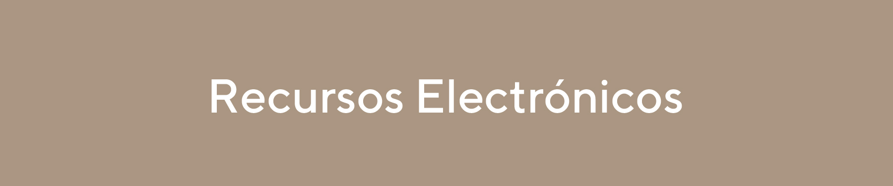 Recursos electrónicos