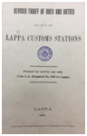 Revised tariff of dues and duties for use at the Lappa Customs Stations